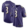 Zennovawear Men's Baltimore Ravens Deonte Harty Purple Team Game Jersey