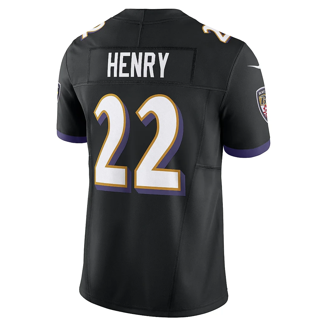 Zennovawear Men's Baltimore Ravens Derrick Henry Black Vapor F.U.S.E. Limited Jersey