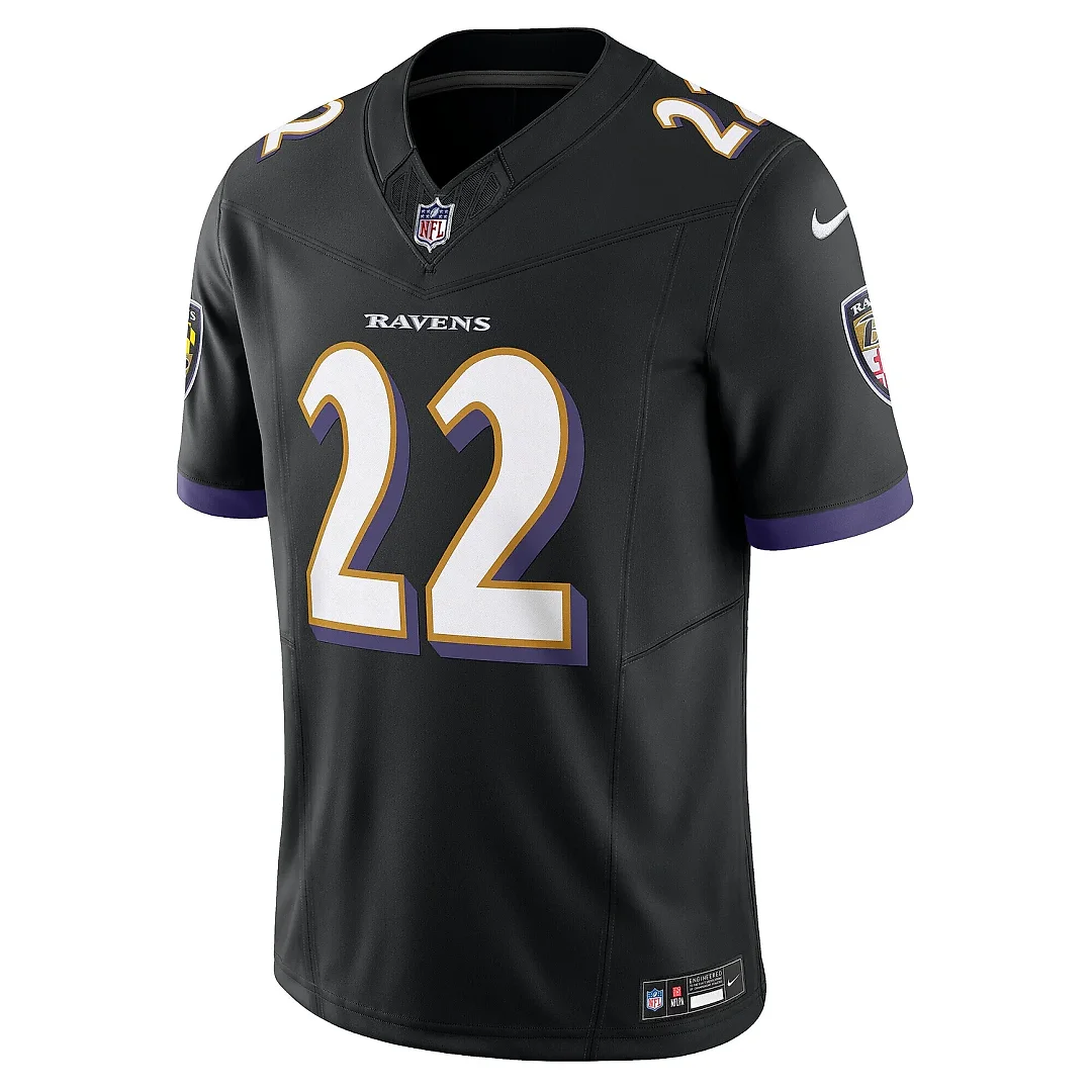 Zennovawear Men's Baltimore Ravens Derrick Henry Black Vapor F.U.S.E. Limited Jersey