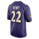 Zennovawear Men's Baltimore Ravens Derrick Henry Purple Game Player Jersey
