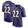 Zennovawear Men's Baltimore Ravens Derrick Henry Purple Game Player Jersey