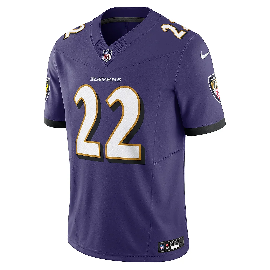 Zennovawear Men's Baltimore Ravens Derrick Henry Purple Vapor F.U.S.E. Limited Jersey