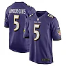 Zennovawear Men's Baltimore Ravens Jalyn Armour-Davis Purple Game Player Jersey