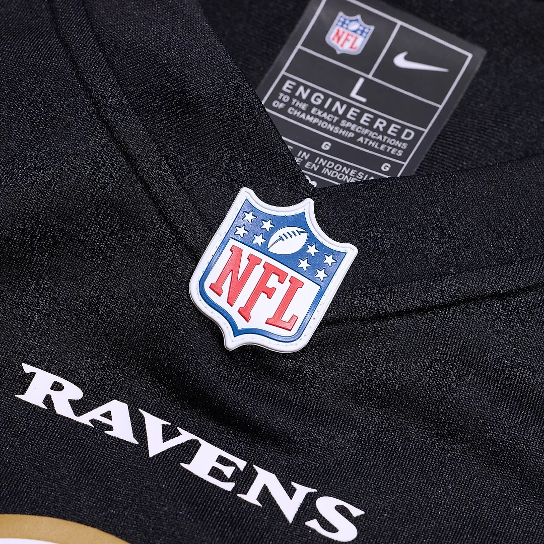 Zennovawear Men's Baltimore Ravens J.K. Dobbins Black Game Jersey