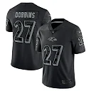 Zennovawear Men's Baltimore Ravens J.K. Dobbins Black RFLCTV Limited Jersey