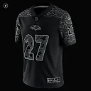Zennovawear Men's Baltimore Ravens J.K. Dobbins Black RFLCTV Limited Jersey