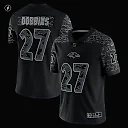 Zennovawear Men's Baltimore Ravens J.K. Dobbins Black RFLCTV Limited Jersey