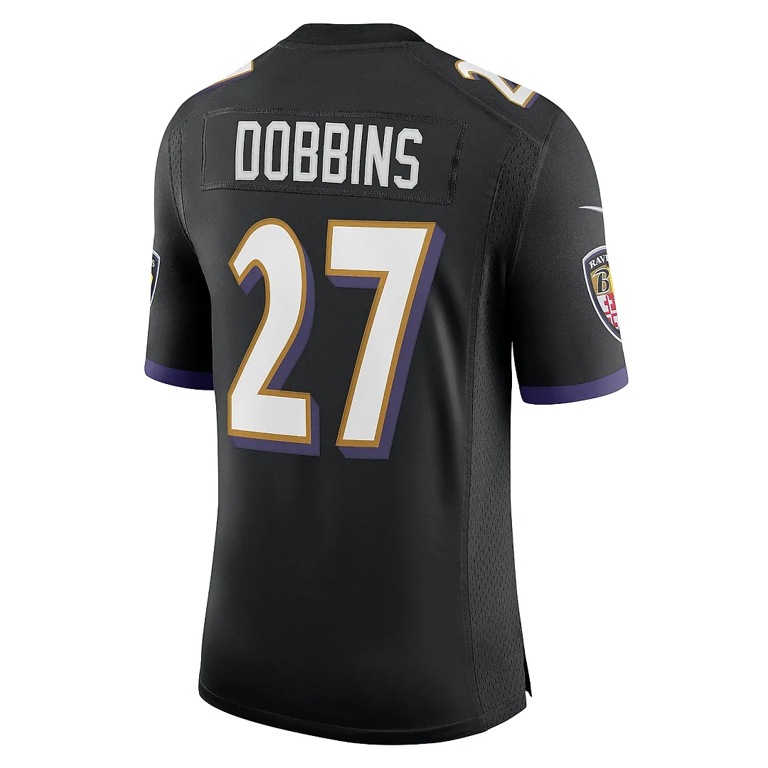 Zennovawear Men's Baltimore Ravens J.K. Dobbins Black Vapor Limited Jersey