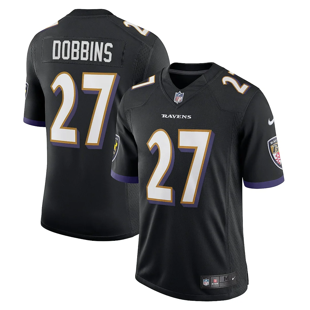 Zennovawear Men's Baltimore Ravens J.K. Dobbins Black Vapor Limited Jersey
