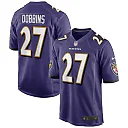 Zennovawear Men's Baltimore Ravens J.K. Dobbins Purple Game Jersey