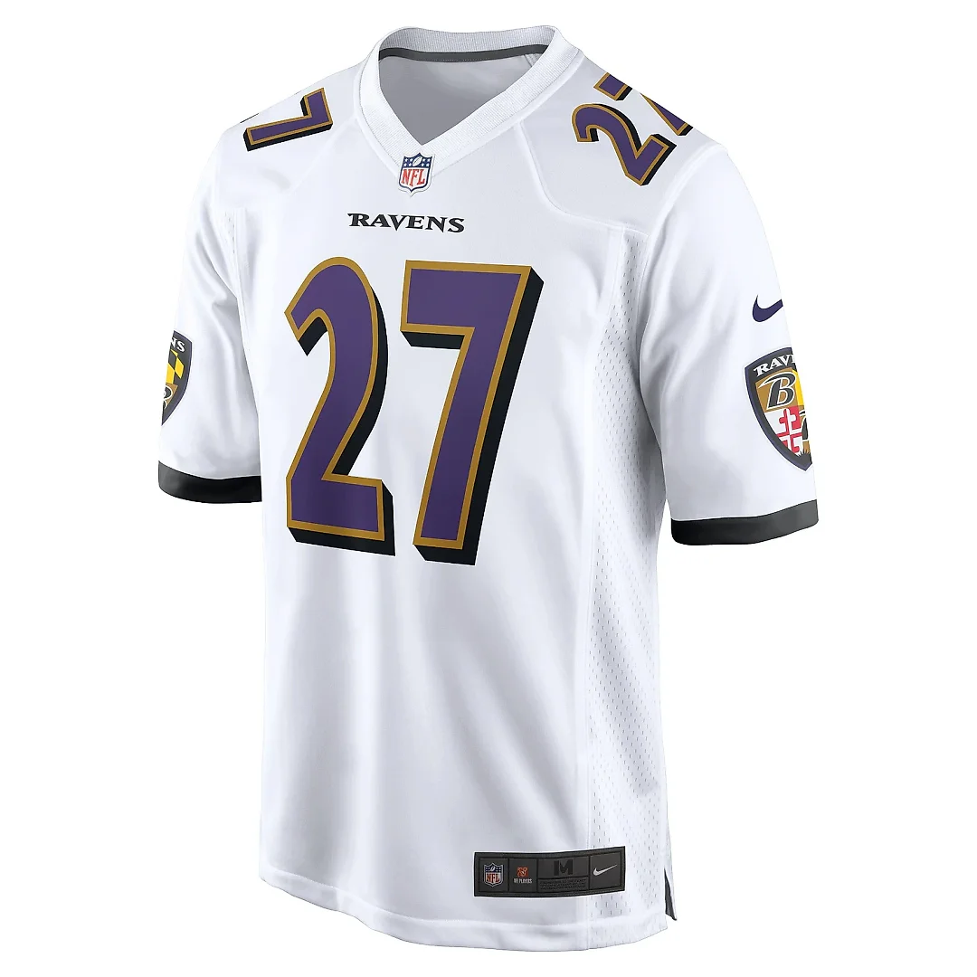 Zennovawear Men's Baltimore Ravens J.K. Dobbins White Game Jersey
