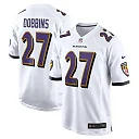 Zennovawear Men's Baltimore Ravens J.K. Dobbins White Game Jersey