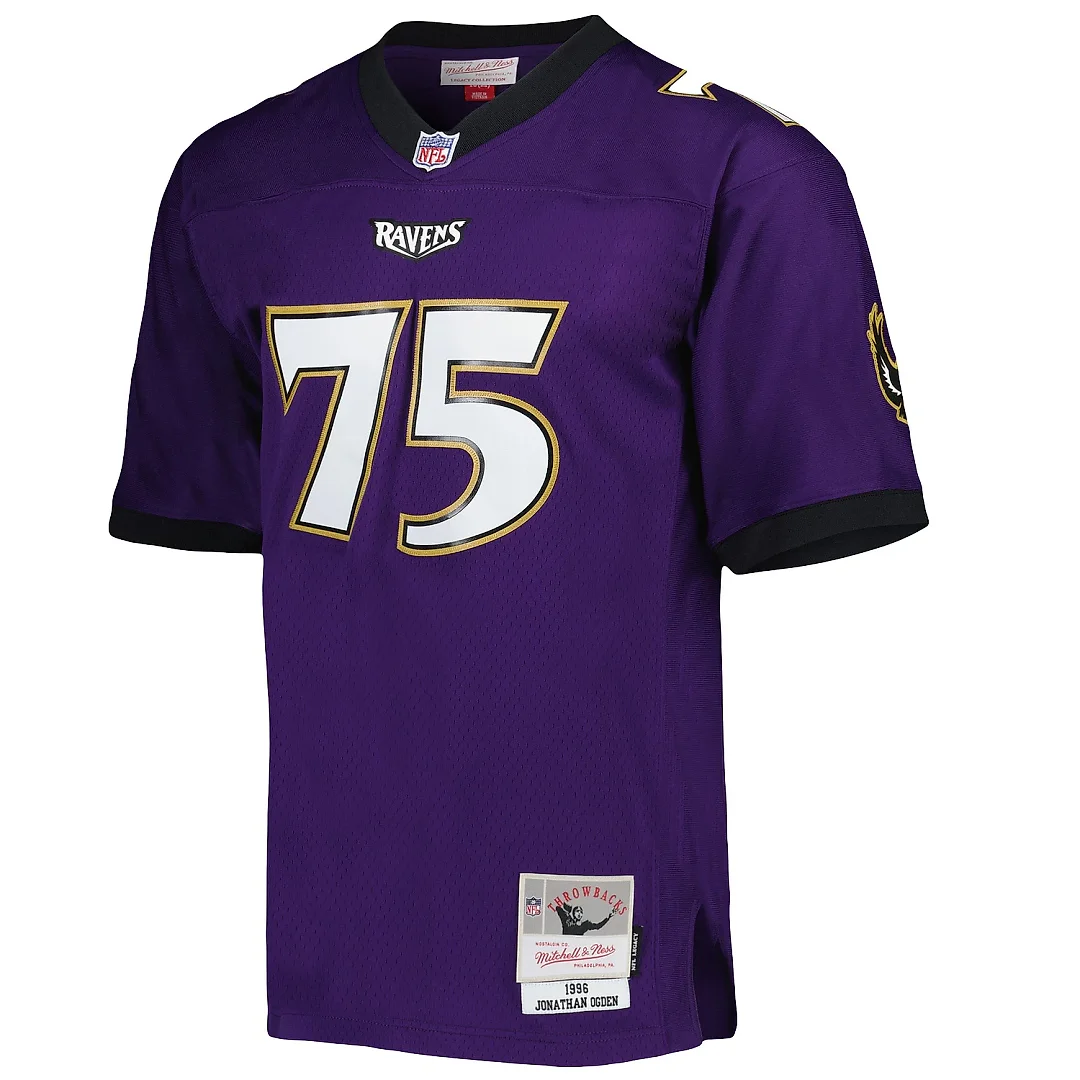 Zennovawear Men's Baltimore Ravens Jonathan Ogden Mitchell & Ness Purple Legacy Jersey