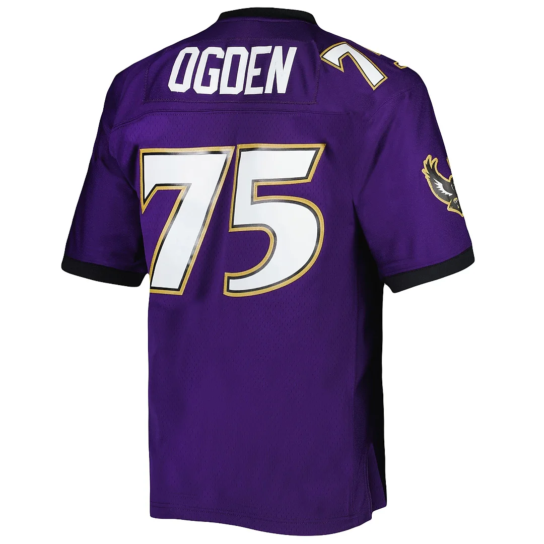 Zennovawear Men's Baltimore Ravens Jonathan Ogden Mitchell & Ness Purple Legacy Jersey