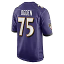 Zennovawear Men's Baltimore Ravens Jonathan Ogden Purple Retired Player Game Jersey