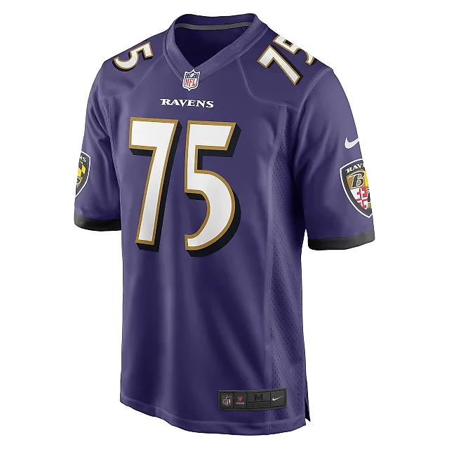 Zennovawear Men's Baltimore Ravens Jonathan Ogden Purple Retired Player Game Jersey