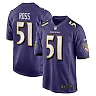 Zennovawear Men's Baltimore Ravens Josh Ross Purple Game Player Jersey