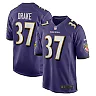 Zennovawear Men's Baltimore Ravens Kenyan Drake Purple Game Jersey