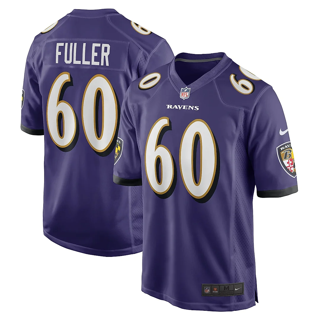 Zennovawear Men's Baltimore Ravens Kyle Fuller Purple Game Jersey