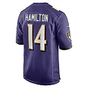 Zennovawear Men's Baltimore Ravens Kyle Hamilton Purple Player Game Jersey