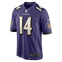 Zennovawear Men's Baltimore Ravens Kyle Hamilton Purple Player Game Jersey
