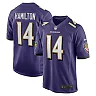 Zennovawear Men's Baltimore Ravens Kyle Hamilton Purple Player Game Jersey