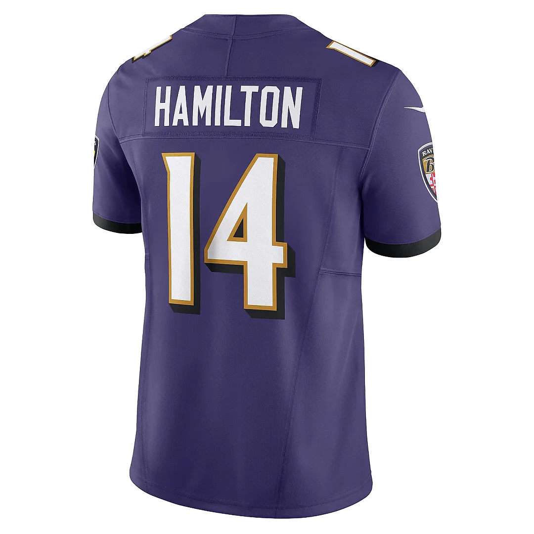 Zennovawear Men's Baltimore Ravens Kyle Hamilton Purple Vapor F.U.S.E. Limited Jersey