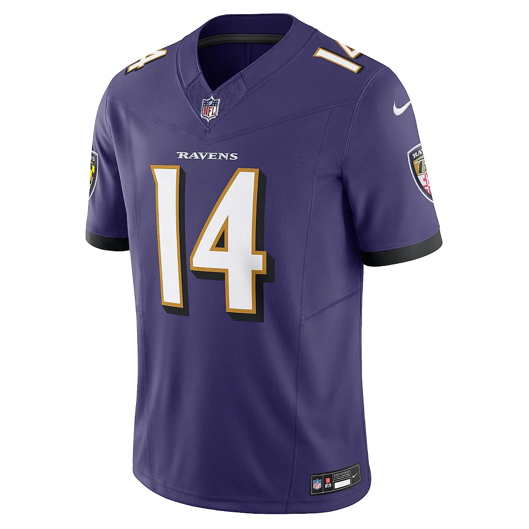 Zennovawear Men's Baltimore Ravens Kyle Hamilton Purple Vapor F.U.S.E. Limited Jersey