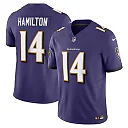 Zennovawear Men's Baltimore Ravens Kyle Hamilton Purple Vapor F.U.S.E. Limited Jersey
