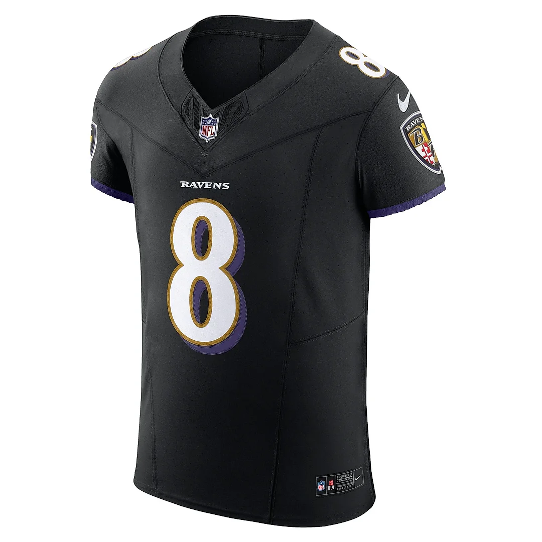 Zennovawear Men's Baltimore Ravens Lamar Jackson Black Alternate Vapor F.U.S.E. Elite Jersey