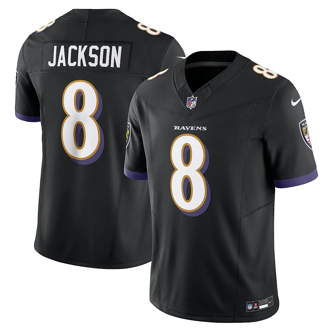 Zennovawear Men's Baltimore Ravens Lamar Jackson Black Vapor F.U.S.E. Limited Jersey
