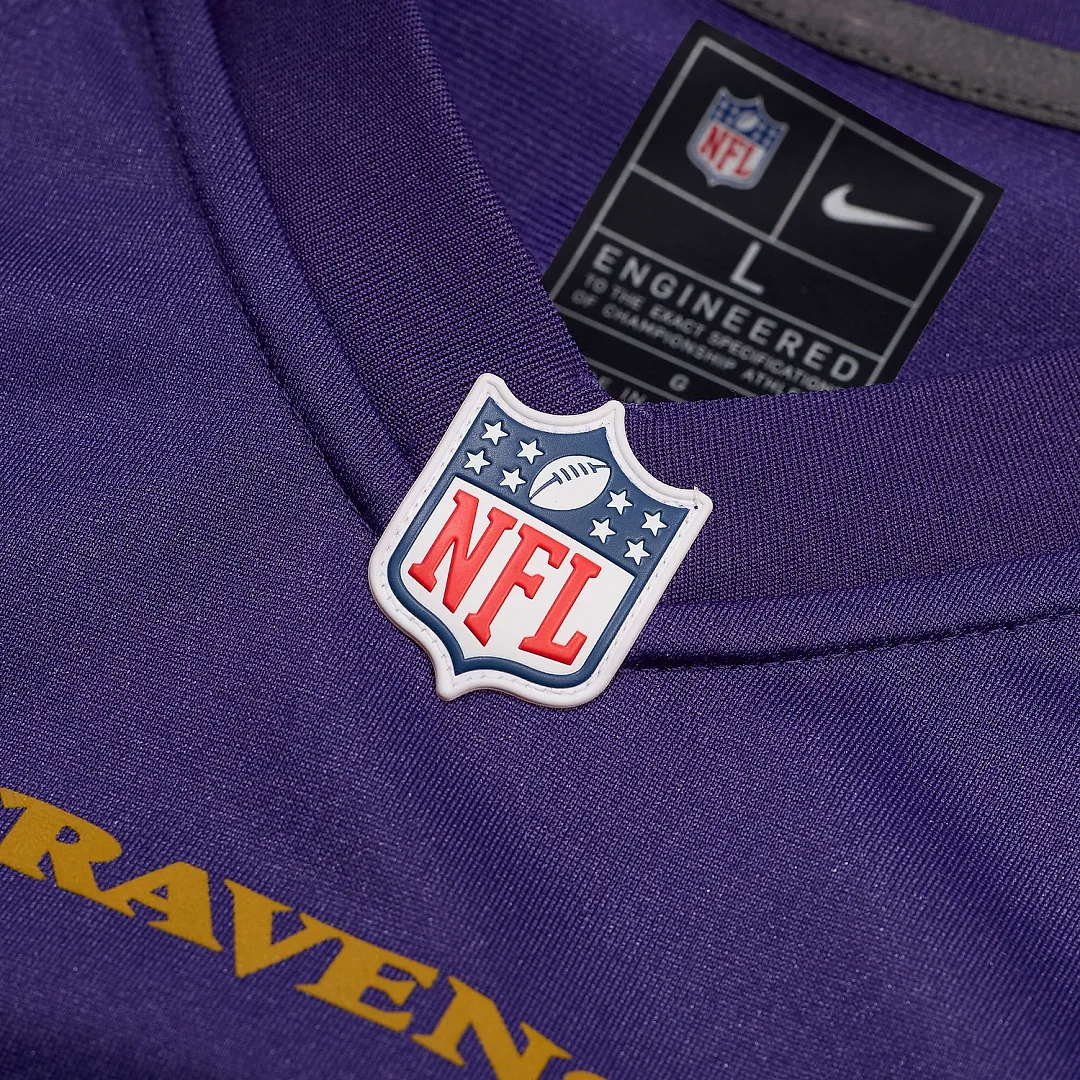 Zennovawear Men's Baltimore Ravens Lamar Jackson Purple Alternate Game Jersey