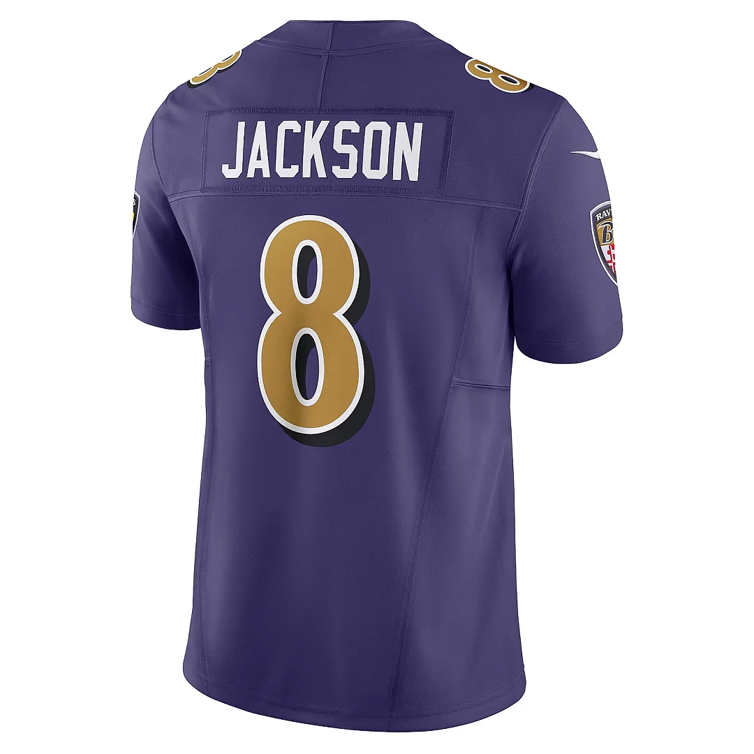 Zennovawear Men's Baltimore Ravens Lamar Jackson Purple Vapor F.U.S.E. Limited Jersey