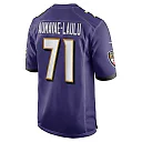 Zennovawear Men's Baltimore Ravens Malaesala Aumavae-Laulu Purple Team Game Jersey