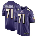 Zennovawear Men's Baltimore Ravens Malaesala Aumavae-Laulu Purple Team Game Jersey