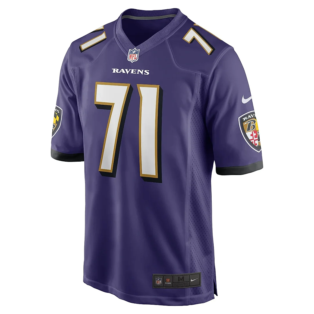 Zennovawear Men's Baltimore Ravens Malaesala Aumavae-Laulu Purple Team Game Jersey