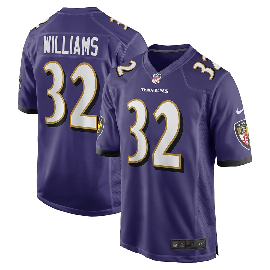 Zennovawear Men's Baltimore Ravens Marcus Williams Purple Player Game Jersey
