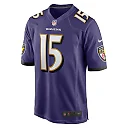 Zennovawear Men's Baltimore Ravens Nelson Agholor Purple Game Jersey