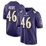 Zennovawear Men's Baltimore Ravens Nick Moore Purple Game Jersey