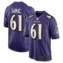 Zennovawear Men's Baltimore Ravens Nick Samac Purple Team Game Jersey