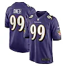 Zennovawear Men's Baltimore Ravens Odafe Oweh Purple Game Jersey