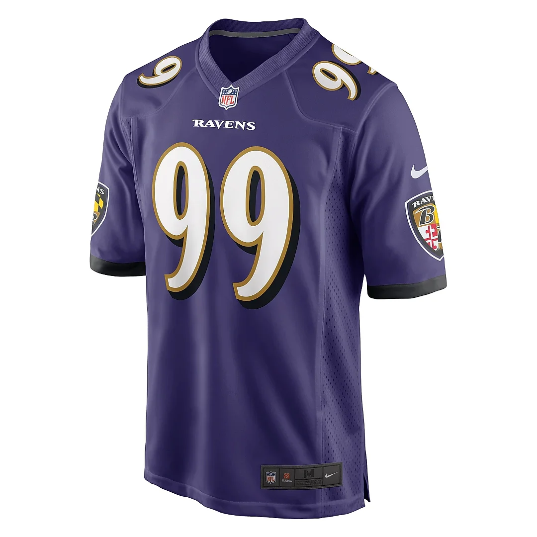 Zennovawear Men's Baltimore Ravens Odafe Oweh Purple Game Jersey