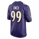 Zennovawear Men's Baltimore Ravens Odafe Oweh Purple Game Jersey