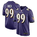 Zennovawear Men's Baltimore Ravens Odafe Oweh Purple Game Player Jersey