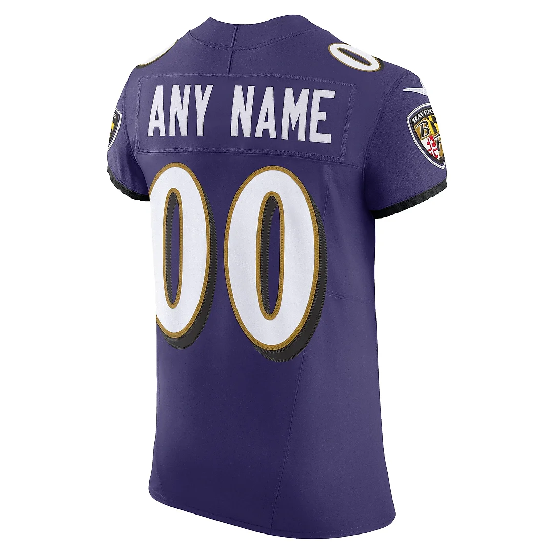 Zennovawear Men's Baltimore Ravens Purple Vapor F.U.S.E. Elite Custom Jersey