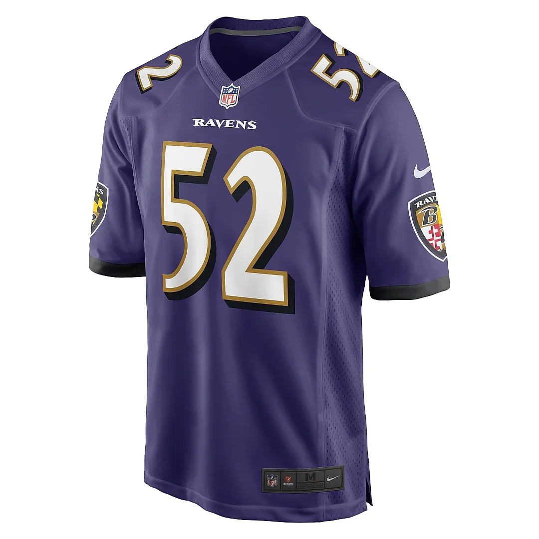 Zennovawear Men's Baltimore Ravens Ray Lewis Purple Retired Player Game Jersey