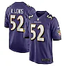 Zennovawear Men's Baltimore Ravens Ray Lewis Purple Retired Player Jersey