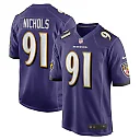 Zennovawear Men's Baltimore Ravens Rayshad Nichols Purple Game Player Jersey