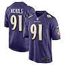 Zennovawear Men's Baltimore Ravens Rayshad Nichols Purple Game Player Jersey