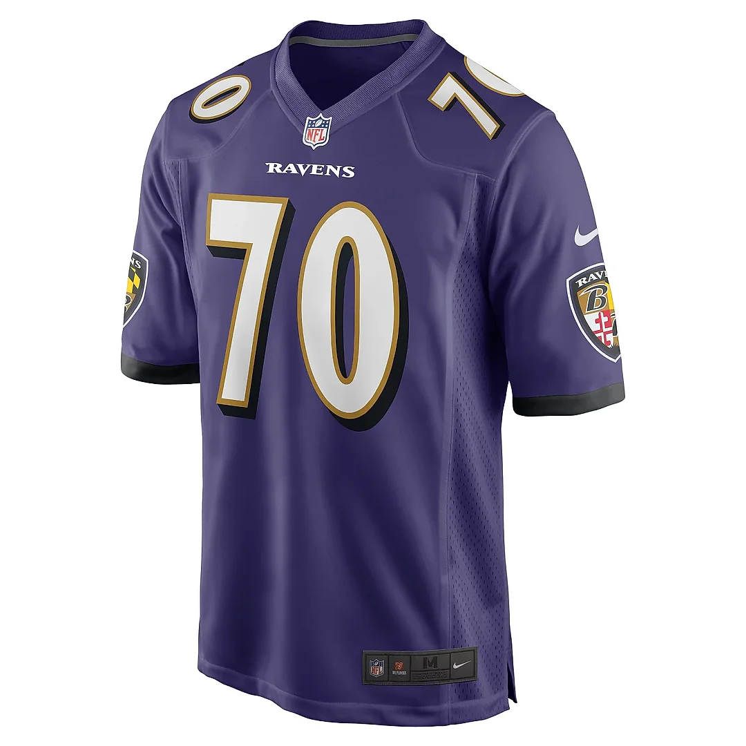 Zennovawear Men's Baltimore Ravens Roger Rosengarten Purple Team Game Jersey